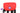 Front view of the Quik Fanny Pack, a black nylon bag with a red accent, worn over a white and black striped garment.