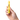 Hand-held close-up showing a pink BIGFUN! High-Lighter Vaporizer held upright between thumb and fingers against white.