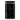 Close-up front view of the black Arizer Go SRT Vaporizer showing its slim rectangular body, glowing smiley-face display, vented metal grille, and three control buttons.