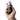 Close-up of a hand holding the black BIGFUN! Blinksy Vaporizer with a clear cap and colorful bubble logo on the label