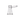 Centered front view of the clear MJ Arsenal Vulkan Bubbler showing its conical base, vertical downstem, and right-facing tubular mouthpiece.
