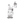 Three-quarter view of the clear MJ Arsenal Ursa Mini Dab Rig on a white background, showing its compact cylindrical body, percolator base, angled neck and attached banger.