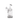 Side view of the clear glass MJ Arsenal Turbine Mini Dab Rig on a white background, showing its angled mouthpiece and internal turbine percolator.