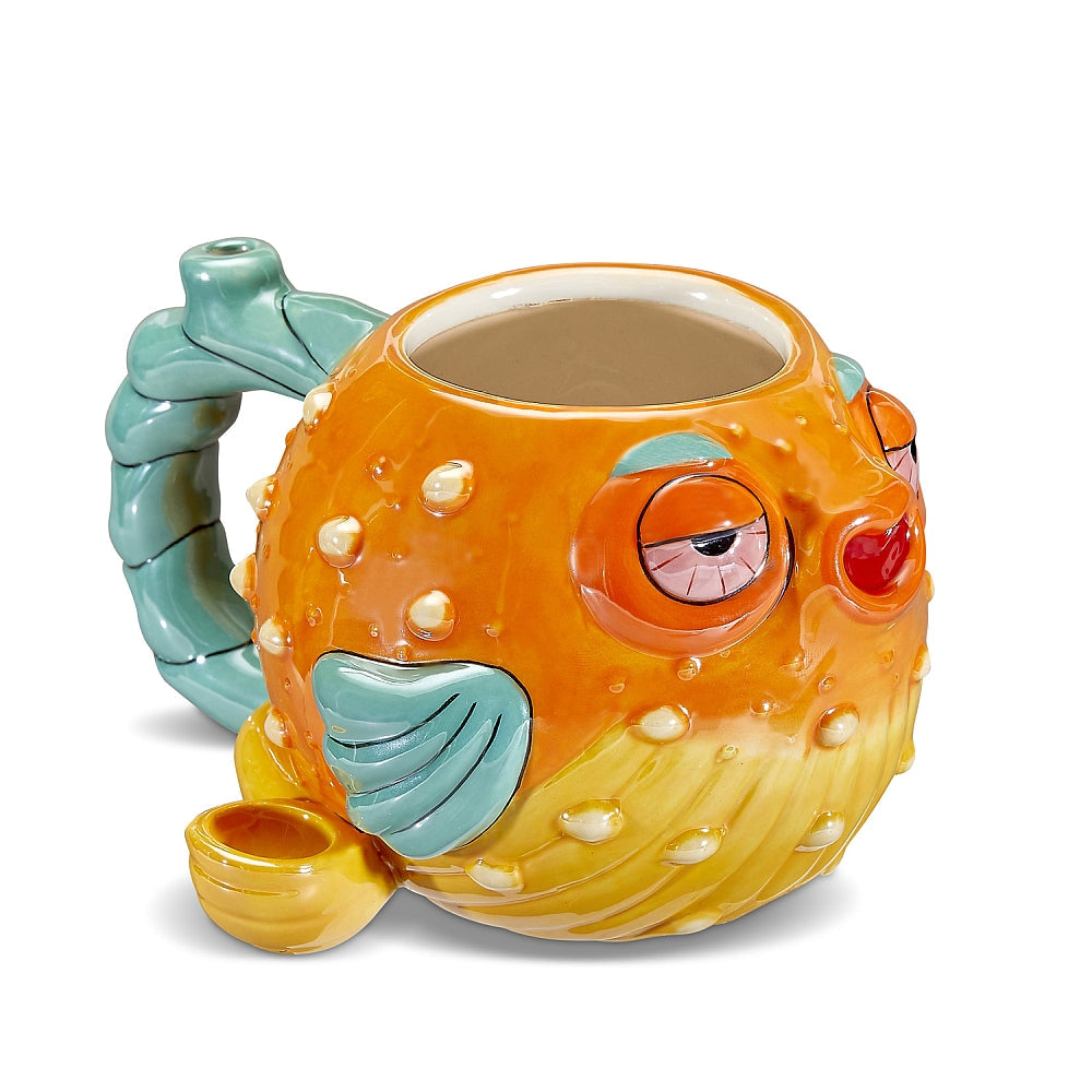 Stoned Pufferfish Pipe Mug