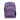 Front view of the Traveler Smell Proof Backpack, a purple bag with multiple zippered pockets and a textured fabric surface.