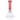 Front view of the 12-inch Rose Quartz Dual Use Water Pipe, displaying a reddish tint and simple beaker shape.
