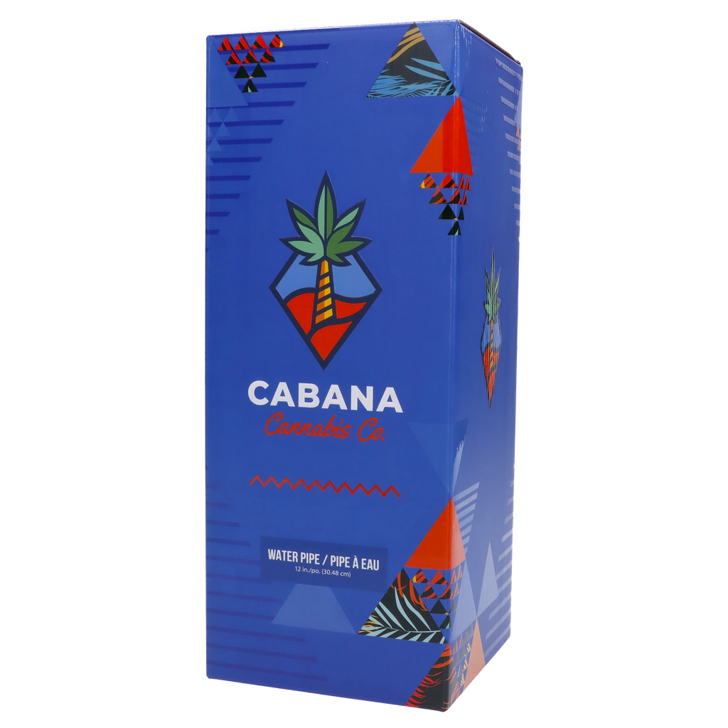 Cabana Cannabis Co. Pineapple Water Pipe Light Blue - 12in