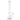 Front view of the Hue - Professor Water Pipe Clear - 18.5" showing its tall straight neck, beaker base and glass bowl against a white background