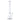 Straight-on view of the Hue - Professor Water Pipe Clear - 18.5" showing its tall clear glass tube, beaker base, and downstem on a white background.