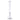 Centered front view of the Hue - Professor Water Pipe Clear - 18.5" showing the tall clear glass tube, flared mouthpiece, and beaker base with internal percolator on a white background.