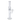 Side profile of the Hue - Tower Water Pipe Clear - 17.75" showing the clear glass tube, percolator chamber, and removable downstem against a black background