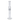 Center-framed front view of the clear Hue - Tower Water Pipe Clear - 17.75" showing its straight neck, domed percolator chamber, and round base against a black background