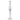Centered frontal view of the Hue - Tower Water Pipe Clear - 17.75" showing its straight clear glass tube and percolator.