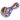 Angled close-up of the DankStop Rasta Slime Colorful Glass Pipe - 4 in., showing its rounded bowl and colorful swirled stripes against a white background
