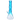 Angled close-up of the blue DankStop Twisted Neon Beaker with Tree Perc showing its swirled neck, tree percolator, and slanted joint against a white background