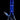 Center-front view of the DankStop Twisted Neon Beaker with Tree Perc in vivid blue glass against a black background.