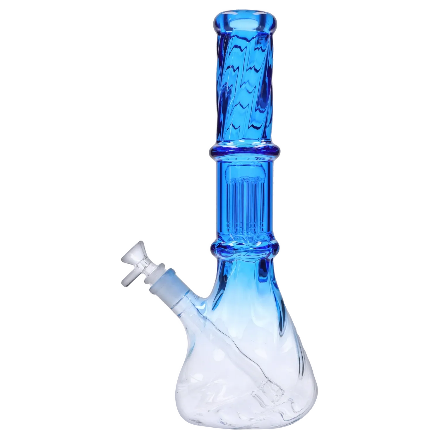DankStop Twisted Neon Beaker with Tree Perc