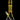 Straight-on view of the DankStop Twisted Neon Beaker with Tree Perc showing its yellow-tinted twisted neck, tree percolator chamber, and clear beaker base against a black background