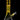 Upright studio shot of a yellow-tinted DankStop Twisted Neon Beaker with Tree Perc against a black background, showing its spiral neck, central tree perc, and angled downstem.