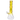 Side view of the yellow-tinted DankStop Twisted Neon Beaker with Tree Perc showing its angled clear glass joint and vertical tree percolator section.