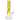 Vertical close-up of the amber-tinted DankStop Twisted Neon Beaker with Tree Perc showing its twisted neck, stacked percolator chamber, and angled clear joint.