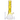 Front three-quarter view of the yellow-tinted DankStop Twisted Neon Beaker with Tree Perc showing its spiral neck, central tree percolator, and clear beaker base.