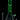 Straight-on view of the DankStop Twisted Neon Beaker with Tree Perc in glowing green glass against a black background, shown with its downstem and bowl.