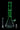 Straight-on view of the DankStop Twisted Neon Beaker with Tree Perc in glowing green glass against a black background, shown with its downstem and bowl.