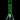 Straight-on view of the DankStop Twisted Neon Beaker with Tree Perc glowing green against a black background, showing the twisted neck, visible tree percolator and clear beaker base.