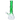 Side view of the DankStop Twisted Neon Beaker with Tree Perc showing a green twisted neck, visible tree percolator chamber, and clear beaker base.