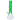 Tall, close-up view of the DankStop Twisted Neon Beaker with Tree Perc showing a green twisted neck, mid-level tree percolator, and clear beaker base.