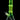 Center-frontal view of the DankStop Twisted Neon Beaker with Tree Perc glowing bright green against a black background, showing its twisted neck, tree percolator chamber, and angled downstem.