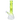 Three-quarter view of the neon green DankStop Twisted Neon Beaker with Tree Perc showing its spiral neck, visible tree perc chamber, and angled clear downstem.