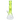Three-quarter view of a neon green DankStop Twisted Neon Beaker with Tree Perc showing its twisted neck, visible tree perc chamber, and beaker base against a white background