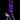 Vertical front view of the DankStop Twisted Neon Beaker with Tree Perc glowing purple against a black background.