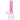 Close-up side view of the pink-tinted DankStop Twisted Neon Beaker with Tree Perc showing its twisted neck, tree percolator chamber, and angled clear joint.