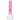 Vertical close-up of the pink glass neck and tree perc of the DankStop Twisted Neon Beaker with Tree Perc against a white background