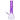 Close-up side view of the purple DankStop Twisted Neon Beaker with Tree Perc showing the twisted neck, ringed percolator section, and angled downstem.