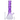 Front view of the purple-tinted DankStop Twisted Neon Beaker with Tree Perc showing the tall twisted neck, mid-level tree percolator, and angled joint against a white background