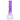 Front view of the DankStop Twisted Neon Beaker with Tree Perc showing its purple twisted neck and visible tree percolator above a clear beaker base