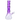 Quarter-left view of the purple-tinted DankStop Twisted Neon Beaker with Tree Perc showing its twisted neck, visible tree percolator chamber, and angled clear joint.