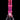 Center-frontal view of the DankStop Twisted Neon Beaker with Tree Perc in translucent neon pink against a black background.