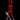 Front view of the DankStop Twisted Neon Beaker with Tree Perc in translucent red glass against a black background.