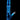 Studio-lit, upright view of the DankStop Twisted Straight Tube with Tree Perc in translucent electric blue against black.