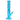 Side view of a bright blue DankStop Twisted Straight Tube with Tree Perc showing the angled downstem, round base and vertical twisted chamber.