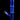 Angled side view of a cobalt-blue DankStop Twisted Straight Tube with Tree Perc against a black background, showing the mouthpiece, tree perc, and downstem.