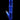 Side view of the cobalt blue DankStop Twisted Straight Tube with Tree Perc against a black background, showing its spiral neck, angled joint, and visible tree percolator.