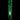 Vertical studio shot of the DankStop Twisted Straight Tube with Tree Perc in translucent green glass centered on a black background.
