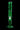 Vertical studio shot of the DankStop Twisted Straight Tube with Tree Perc in translucent green glass centered on a black background.