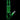 Center-frontal view of the green glass DankStop Twisted Straight Tube with Tree Perc against a black background, showing its twisted straight neck, circular base, and angled bowl joint.